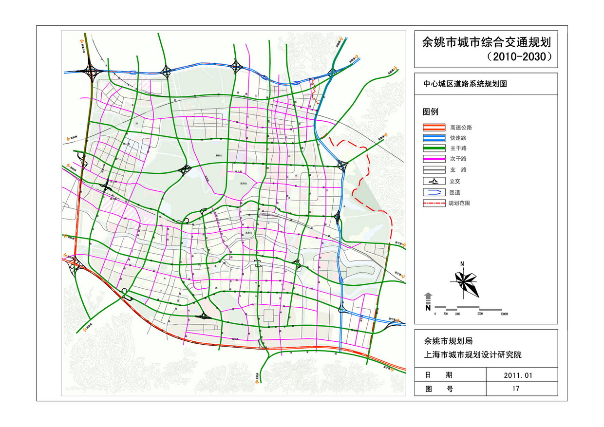 现在-2030年的余姚总体规划